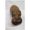 Image 12 : Carved Solid Wood Hippopotamus, Heavy Wood, Approx. 27" Long, 12" Tall