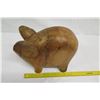 Image 8 : Carved Solid Wood Pig, India, Approx. 17" Long, 12" Tall
