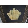 Image 38 : 6-Panel Black Lacquered Screen with Semi-Precious  Jade Stone Overlays on Reverse, Painted  Bird