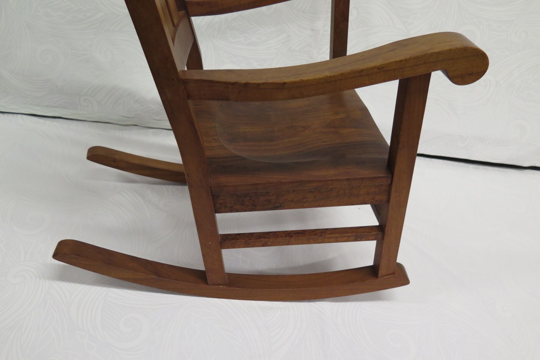 Koa Rocking Chair, Martin & MacArthur 2010, Artist-Signed, Approx. 24