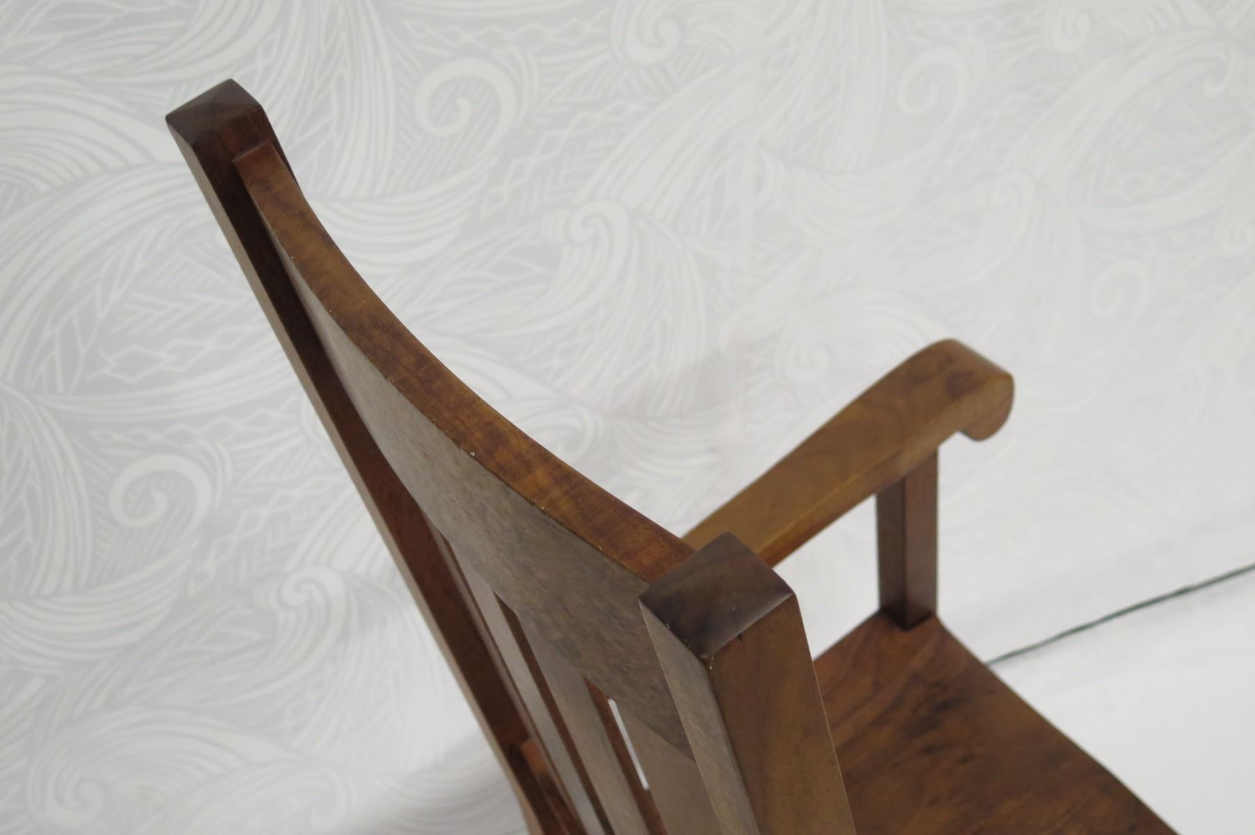 Koa Rocking Chair, Martin & MacArthur 2010, Artist-Signed, Approx. 24