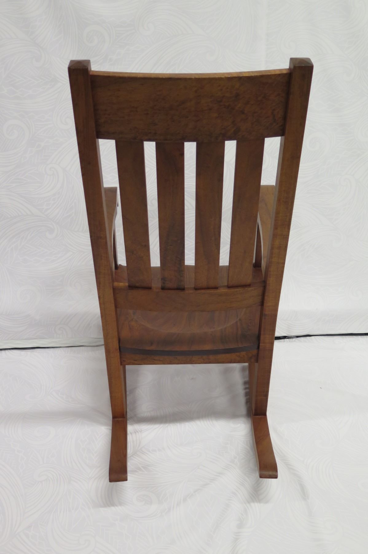 Koa Rocking Chair, Martin & MacArthur 2010, Artist-Signed, Approx. 24