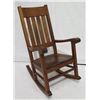 Image 1 : Koa Rocking Chair, Martin & MacArthur 2010, Artist-Signed, Approx. 24"W, 18" seat depth, 44" back he