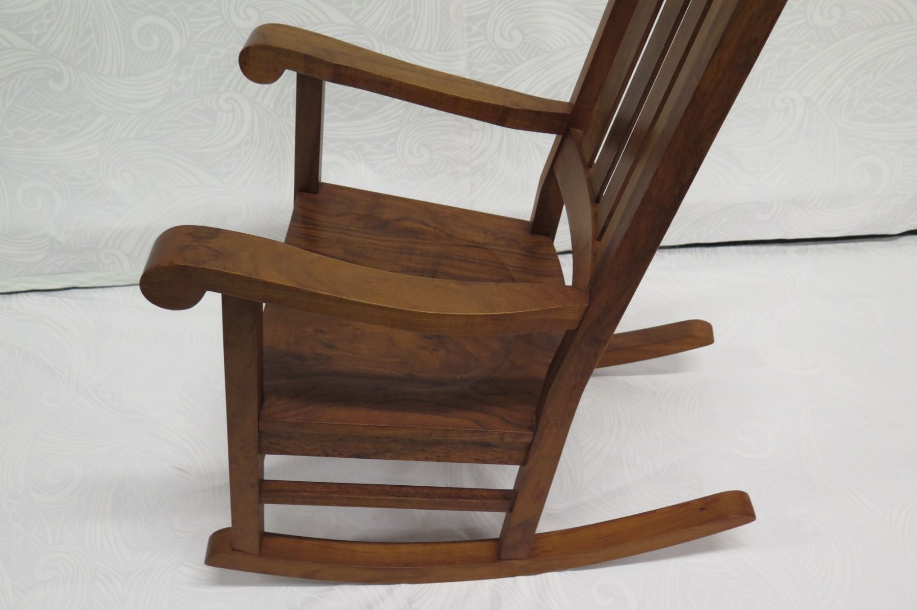 Koa Rocking Chair, Martin & MacArthur 2010, Artist-Signed, Approx. 24