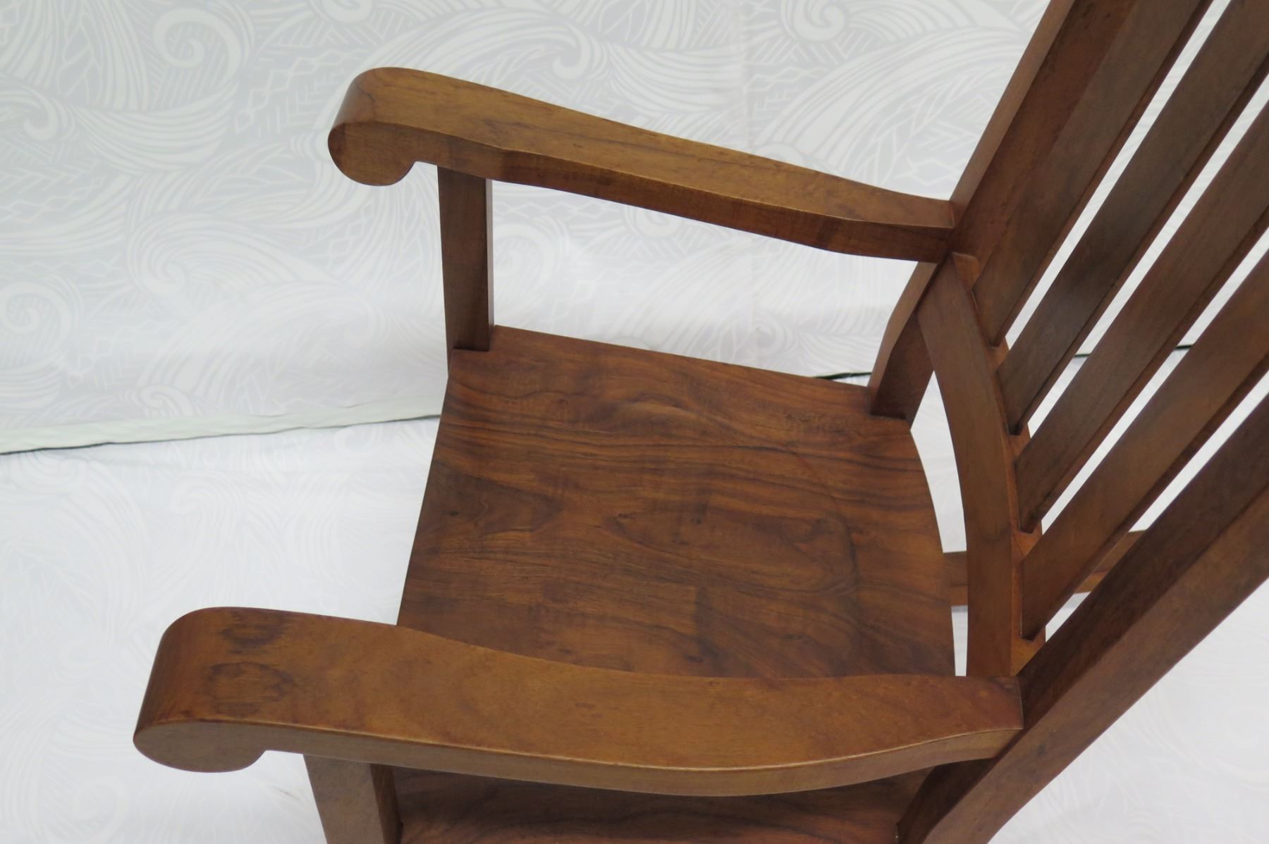 Koa Rocking Chair, Martin & MacArthur 2010, Artist-Signed, Approx. 24