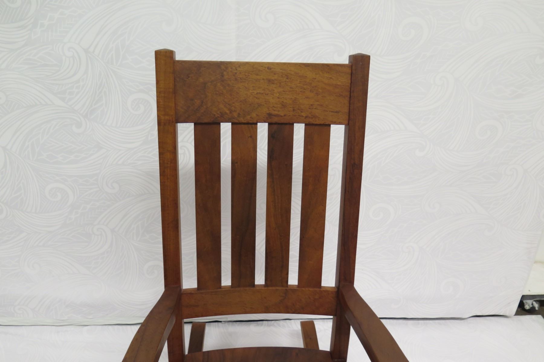 Koa Rocking Chair, Martin & MacArthur 2010, Artist-Signed, Approx. 24