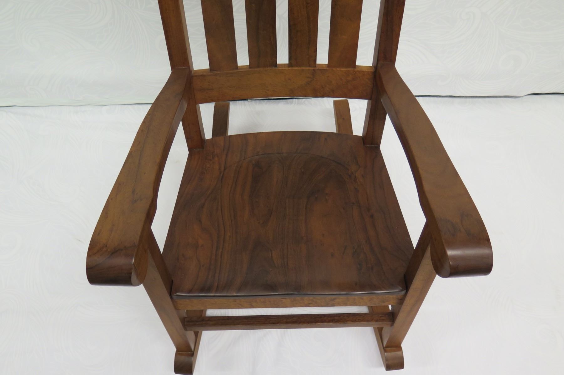 Koa Rocking Chair, Martin & MacArthur 2010, Artist-Signed, Approx. 24