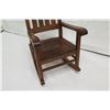Image 2 : Koa Rocking Chair, Martin & MacArthur 2010, Artist-Signed, Approx. 24"W, 18" seat depth, 44" back he