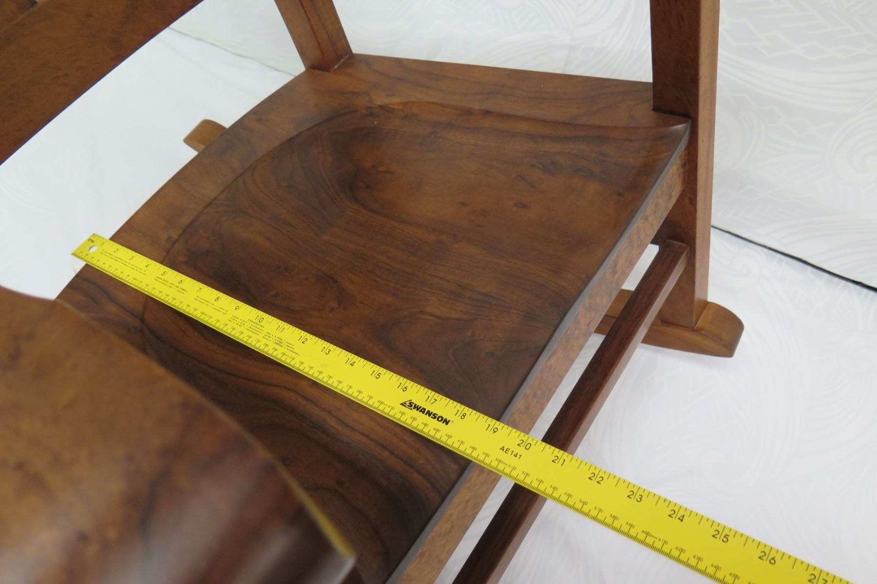 Koa Rocking Chair, Martin & MacArthur 2010, Artist-Signed, Approx. 24