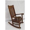 Image 8 : Koa Rocking Chair, Martin & MacArthur 2010, Artist-Signed, Approx. 24"W, 18" seat depth, 44" back he