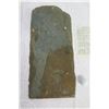 Image 2 : Slate Roof Shingle from Kawaihao Church 1927-1992- Artist Embellished Petroglyph Spear Fisherman