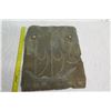 Image 13 : Slate Roof Shingle from Kawaihao Church 1927 to 1992 - Artist Carved & Embellished Canoe 20" x 16"