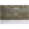Image 4 : Slate Roof Shingle from Kawaihao Church 1927 to 1992 - Artist Carved & Embellished Canoe 20" x 16"