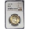 Image 1 : 1949 50C Franklin Half Dollar NGC MS62