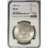 Image 1 : 1879-P Morgan Silver Dollar $1 NGC MS62