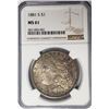Image 1 : 1881-S $1 Morgan Silver Dollar NGC MS61
