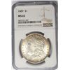 Image 1 : 1889-P $1 Morgan Silver Dollar NGC MS62