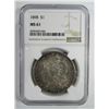 Image 1 : 1898-P Morgan Silver Dollar $ NGC MS 61 Nicely Ton