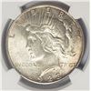 Image 2 : 1923-D $1 Peace Silver Dollar NGC MS61