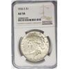 Image 1 : 1926-S $1 Peace Silver Dollar NGC AU58