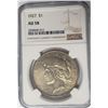Image 1 : 1927-P $1 Peace Silver Dollar NGC AU58