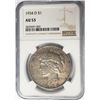 Image 1 : 1934-D $1 Peace Silver Dollar NGC AU53