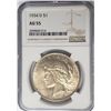 Image 1 : 1934-D $1 Peace Silver Dollar NGC AU55