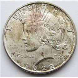 1922 PEACE DOLLAR UNC