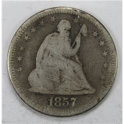 1857-O SEATED QUARTER