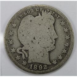 1892 BARBER QUARTER
