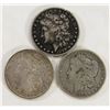 Image 1 : 3 - CIRC OR BETTER SILVER DOLLARS;