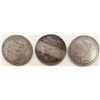 Image 1 : 3 - CIRC OR BETTER SILVER DOLLARS;