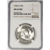 Image 1 : 1949-D Franklin Half Dollar 50C NGC MS64 FBL