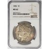 Image 1 : 1886-P Morgan Silver Dollar $1 NGC MS62