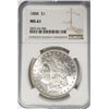 Image 1 : 1888-P Morgan Silver Dollar $1 NGC MS61
