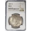 Image 1 : 1889-P Morgan Silver Dollar $1 NGC MS61