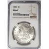 Image 1 : 1889-P Morgan Silver Dollar $1 NGC MS62