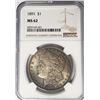 Image 1 : 1891-P Morgan Silver Dollar $1 NGC MS62