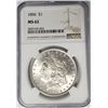 Image 1 : 1896-P Morgan Silver Dollar $1 NGC MS62