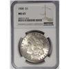 Image 1 : 1900-P Morgan Silver Dollar $1 NGC MS63