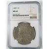 Image 1 : 1889 NGC MS62 MORGAN SILVER DOLLAR