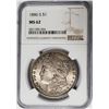 Image 1 : 1886-S Morgan Silver Dollar $1 NGC MS62