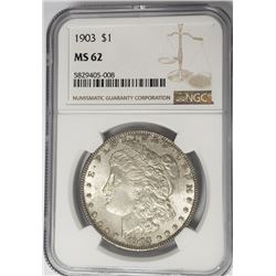 1903-P Morgan Silver Dollar $1 NGC MS62