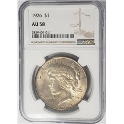 1926-P Peace Dollar $1 NGC AU58