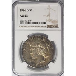 1926-D Peace Dollar $1 NGC AU53