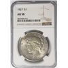 Image 1 : 1927-P Peace Dollar $1 NGC AU58