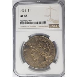 1935-P Peace Dollar $1 NGC XF45