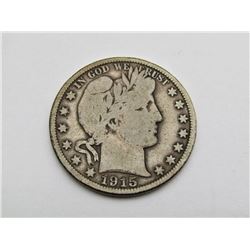 1915 BARBER HALF DOLLAR