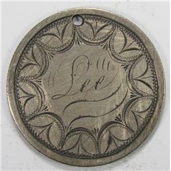 1876 SEATED HALF "LOVE TOKEN"