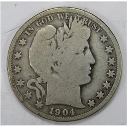 1904-S BARBER HALF DOLLAR